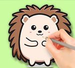 Coloring Book: Cute Hedgehog